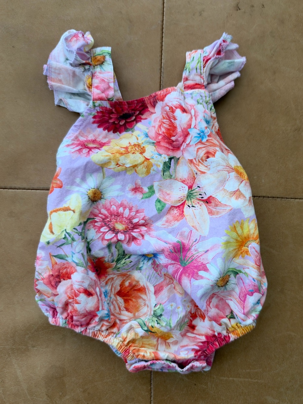 Posh Peanut Cotton Romper 0-3M
